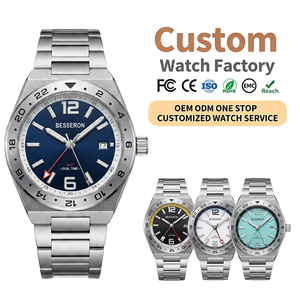 Relojes OEM Voyager GMT de Doble Hora, Reloj de Acero Inoxidable con Brazalete Integrado, 5ATM, Reloj Deportivo de Lujo para Hombre de Marca - Product Image 1