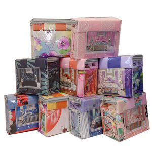 Sang Trọng Vua Kích Thước Bộ Đồ Giường Đặt 6 Pcs 80 GSM Phẳng Và Được Trang Bị Tấm <span class=keywords><strong>Comforters</strong></span> Siêu Mềm Mại Và Đồng Bằng Phong Cách Cho Nhà - Product Image 5