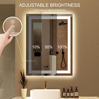 Espejo Rectangular Colgante de Latón Cepillado con Borde Estrecho, Minimalista, para Dormitorio, Área de Vestir, Proyecto Hotelero, Tamaño Personalizado