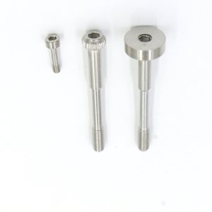 Tornillo de hombro cautivo con cabeza Phillips moleteada, rosca antirrobo, recubrimiento de escamas de zinc negro, Clase 10.9, métrico M4 M5 M6 M8 - Product Image 1