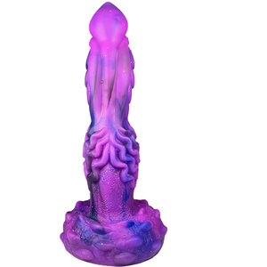 Dildo Anal de Silicona con Nudo de Fantasía y Ventosa, Juguete Sexual para Adultos - Pene de Perro Suave y Enorme Tapón Anal de Animal - Product Image 1