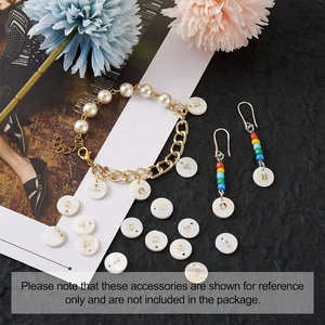 11.5Mm Vàng 26 Chữ Vòng Tự Nhiên Vỏ Với Bảng Chữ Cái Thư Quyến Rũ Cho Tự Làm Đồ Trang Sức Trang Trí Nội Thất - Product Image 5