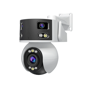 Cámara Inalámbrica Srihome Sh055 de 8MP con Triple Lente de 180 Grados, PTZ, IP, Tipo Domo, Zoom 5X, Detección Humanoide por IA, Seguridad para el Hogar, CCTV, Nube - Product Image 1
