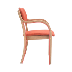 Robuster Trendiger Holz-Caféstuhl mit Kissen – Inspirierende Verarbeitung für Esszimmer, Großpackung Gestelle für Wohnzimmernutzung - Product Image 2