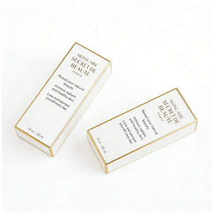 Boîte en carton pliable personnalisée, emballage en papier imprimé pour cosmétiques, soins de la peau, maquillage, vente au détail - Product Image 5