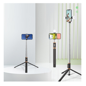 170Cm Có Thể Điều Chỉnh Có Thể Gập Lại Có Thể Điều Chỉnh Ảnh Tự Sướng Thanh Với Vòng Ánh Sáng Từ Xa Ngoài Trời Tripod Đứng - Product Image 2