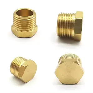 Kim loại Brass phụ kiện đường ống lục giác chủ đề phụ kiện Brass giảm Ống Adapter 1/4 bên ngoài chủ đề khớp nối