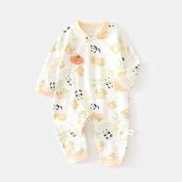 Combinaison bébé nouveau-né automne à motifs animaux en coton pour intérieur – Meilleure vente