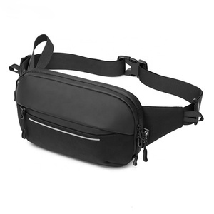 Custom Men Waist Bag <b>Chest</b> Bags Simple Single Shoulder Sports Multi Functional <b>Expandable</b> Messenger Bag - Product Image 2