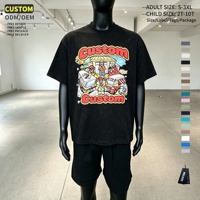 T-shirt personnalisé imprimé, coupe oversize vintage, en coton épais pour homme, à bas prix, style streetwear graphique, coupe carrée et courte