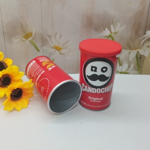 Đóng gói sinh thái thân thiện Kraft tùy chỉnh giấy xi lanh Đóng gói hộp khoai tây chiên có thể - Product Image 1