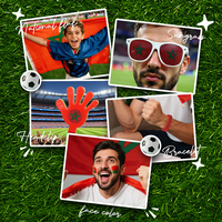 Coffret Cadeau de Supporter de la Coupe d'Afrique de Football du Maroc – Articles de Fan pour le Match de Football et Articles de Cheerleading à Usage Promotionnel