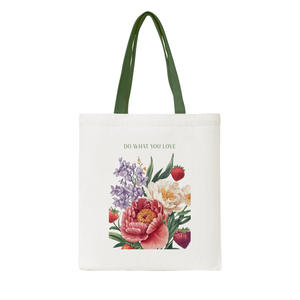 Sac fourre-tout en toile à poignée personnalisable avec fermeture personnalisée Logo imprimé pliable et réutilisable de style tendance - Product Image 5