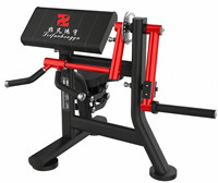 FEIFANHONGYU Machine à Hack Squat Commerciale à Charge de Plaques, Presse à Jambes Guidée avec Barre, Équipement de Musculation pour Salle de Sport