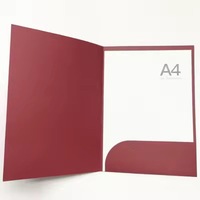 XRX A4 A5 Dossiers de présentation de luxe à double pochette, services personnalisés, dossiers de catalogue d'entreprise pour le stockage de feuilles