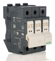 DF103 Fuse Base, 32A, 690V AC, 3 Pole, DIN 35 mm Rail DF Series