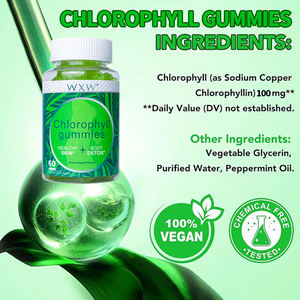 กัมมี่คลอโรฟิลล์ออกแบบมาอย่างดีอาหารเสริมลดน้ำหนักลดน้ำหนักขนมกัมมี่วิตามินดีต่อสุขภาพ - Product Image 5