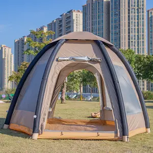 Barraca inflável personalizada dobrável para acampamento ao ar livre, barraca de acampamento para família de 3 a 4 pessoas, acessório para acampamento no ar livre