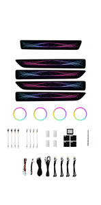 Lumière ambiante <span class=keywords><strong>dynamique</strong></span> de style ruban arc-en-ciel pour Renault Koleos/<span class=keywords><strong>Clio</strong></span> (2017-2021) - Product Image 4