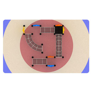 LEO trượt thiết lập trượt vui chơi giải trí sân chơi Thiết bị Bộ sân chơi trẻ em ngoài trời đu leo trượt cho công viên chủ đề - Product Image 2