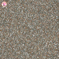 Dalle de terrazzo préfabriquée en copeaux mélangés brun terreux, pierre de terrazzo à agrégats naturels, pour comptoir de café, sol de restaurant et revêtement de jardinière