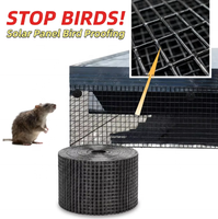 Grillage soudé en PVC de 1 mm pour la protection des panneaux solaires, filet en acier pour la protection des toits contre les oiseaux et les nuisibles