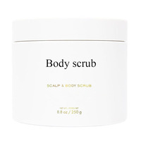 Groothandel Biologische Whitening Body Scrub Zout Koffiescrub Exfoliërende Scrubcrème voor Gezicht en Lichaam