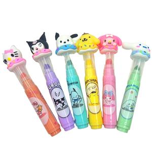 X1101-1 36 pcs/बॉक्स स्कूल स्टेशनरी ने छात्रों के लिए 6 रंगों में कुर्मी मेलोडी फ्लोरोसेंट हाईलाइट मार्क पेन - Product Image 1