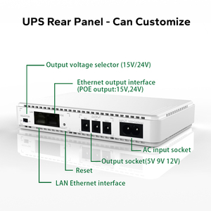 Mini UPS Wifi con 3 Puertos DC 5V 9V 12V POE 12V 24V, Batería de Respaldo de Litio, UPS de 21W DC, 8800mAh 10000mAh - Product Image 3