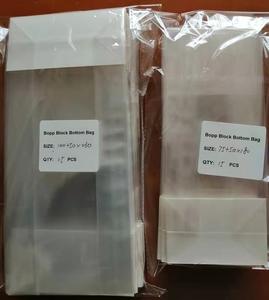 Sacs en polypropylène BOPP à fond carré et à soufflet transparents personnalisés, ouverture supérieure, emballage plastique pour biscuits, pain fait maison - Product Image 4