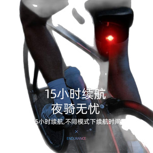 Feu arrière de vélo à LED rechargeable, lampe de poche pour le cyclisme, la course à pied, le sac à dos, le casque, étanche IPX4, en plastique - Product Image 5