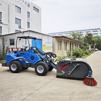 Kleiner Wendekreis Mini-Radlader DY1150 Landwirtschafts- und Garten-Multifunktions-Knickgelenk-Frontlader