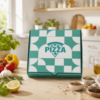 Boîtes à pizza miniatures de type tiroir, biodégradables, impression offset, design personnalisé, emballage en papier de qualité alimentaire, fournisseur en gros