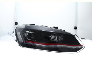 Kit de carrosserie automobile 2018-2020 Polo avec ensemble de lentilles de phares LED, feux de jour, feux arrière et phares CP. Phare LED - Product Image 3