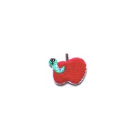 Mini-patchs brodés thermocollants mignons sur le thème de la pomme, appliques pomme, arbre, cœur, nœud, oiseau, chat pour vêtements, sacs, chapeaux, décoration DIY