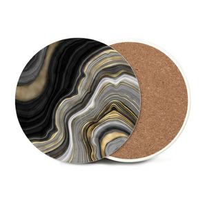 Керамические подставки под заказ, текстурированная мраморная заготовка, 10 см, диаметр 8 мм - Product Image 4