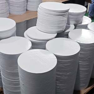 PACKINWAY Vente en gros de plateaux ronds pour gâteaux de 12 mm, plateaux à gâteau personnalisés de 8 pouces en carton doré - Product Image 1