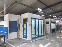 Cabine de pulvérisation de grande taille personnalisée luxe 10m * 5m * 3m taille intérieure Chauffage au diesel Salle de peinture pour voiture/bateau Salle de peinture en aérosol pour voiture