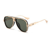 Nouvelles Lunettes de Pilote Rétro Unisexe 2026 Style Européen et Américain, Protection UV400, Verres Dégradés, Confortables, Branches Métalliques, Monture Complète