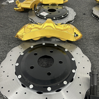 Système de freinage automobile amélioré, étrier de frein 6 pistons / étrier de frein 4 pistons 380 mm style fleur pour Ford Focus Explorer F150 Mustang