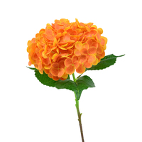 Bunga buatan Factory Outlet grosir Real Touch Latex tunggal ukuran besar Hydrangea pernikahan ruang tamu dekorasi Festival