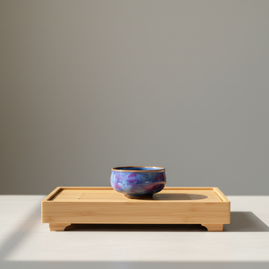Tazza Artigianale <span class=keywords><strong>di</strong></span> Lusso JUN&RU in Porcellana Jun, Modello Arhat, con Smalto Blu Cielo Stellato, Resistente al Calore, Ideale per Degustazione Tè, Regali e Uso in Caffetteria - Product Image 1