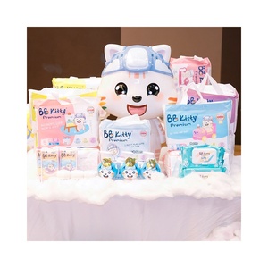 Couches pour enfants de qualité supérieure, couches en coton biologique, feuille supérieure 3D, prévention des fuites, tissu non tissé, faible MOQ, nouveau-né - Product Image 1