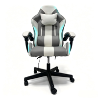 Chaise de jeu ergonomique de style course avec LED, fournie en gros par l'usine