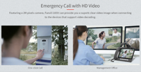 Interphone vidéo SIP Fanvil I16SV IP65 IK10 anti-vandalisme avec caméra HD, vision nocturne IR, appel d'urgence 3W AEC, anti-sabotage, 2 entrées/sorties, PoE