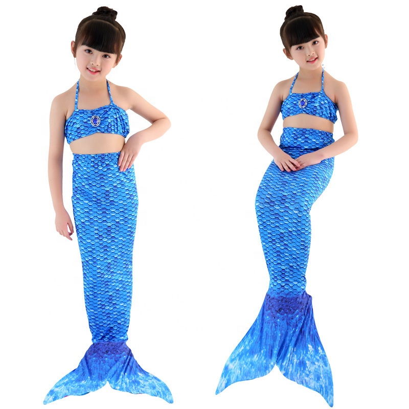 Популярный купальник с хвостом русалки для плавания, детский купальник с хвостом русалки