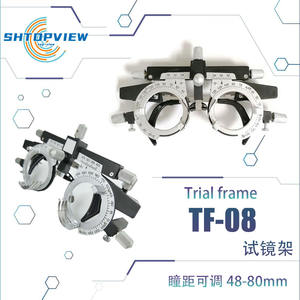 Monture d'essai ajustable Shanghai TF-08, monture complète argentée, pour test de vision avec verres, interaxe pupillaire 48-72 48-80 - Product Image 4