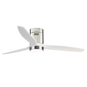 Ventilador de Techo Moderno Minimalista de 20 cm de Perfil Bajo, Reversible, con Motor de Cobre, Montaje Empotrado, con 3 Aspas de Madera - Product Image 6