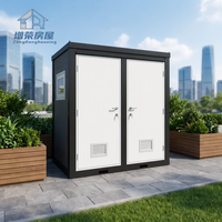 Maison conteneur portable d'extérieur 2026 avec douche, 40 pieds, 8 unités, installation rapide, garantie 3 ans pour usage public