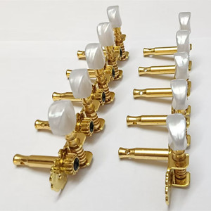 Juego <span class=keywords><strong>de</strong></span> Clavijas <span class=keywords><strong>de</strong></span> Afinación para <span class=keywords><strong>Mandolina</strong></span> <span class=keywords><strong>de</strong></span> 10 Cuerdas, Modelo 5R5L, con Herrajes Chapados en Oro - Product Image 5